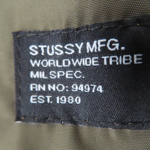 STUSSY milspec OLIVE FISHTAIL JACKET M - Picture 5 of 7